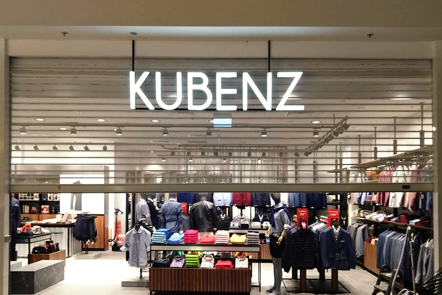 Litery przestrzenne, backlight’y dla marki Kubenz w Nova Park Gorzów Wlkp.